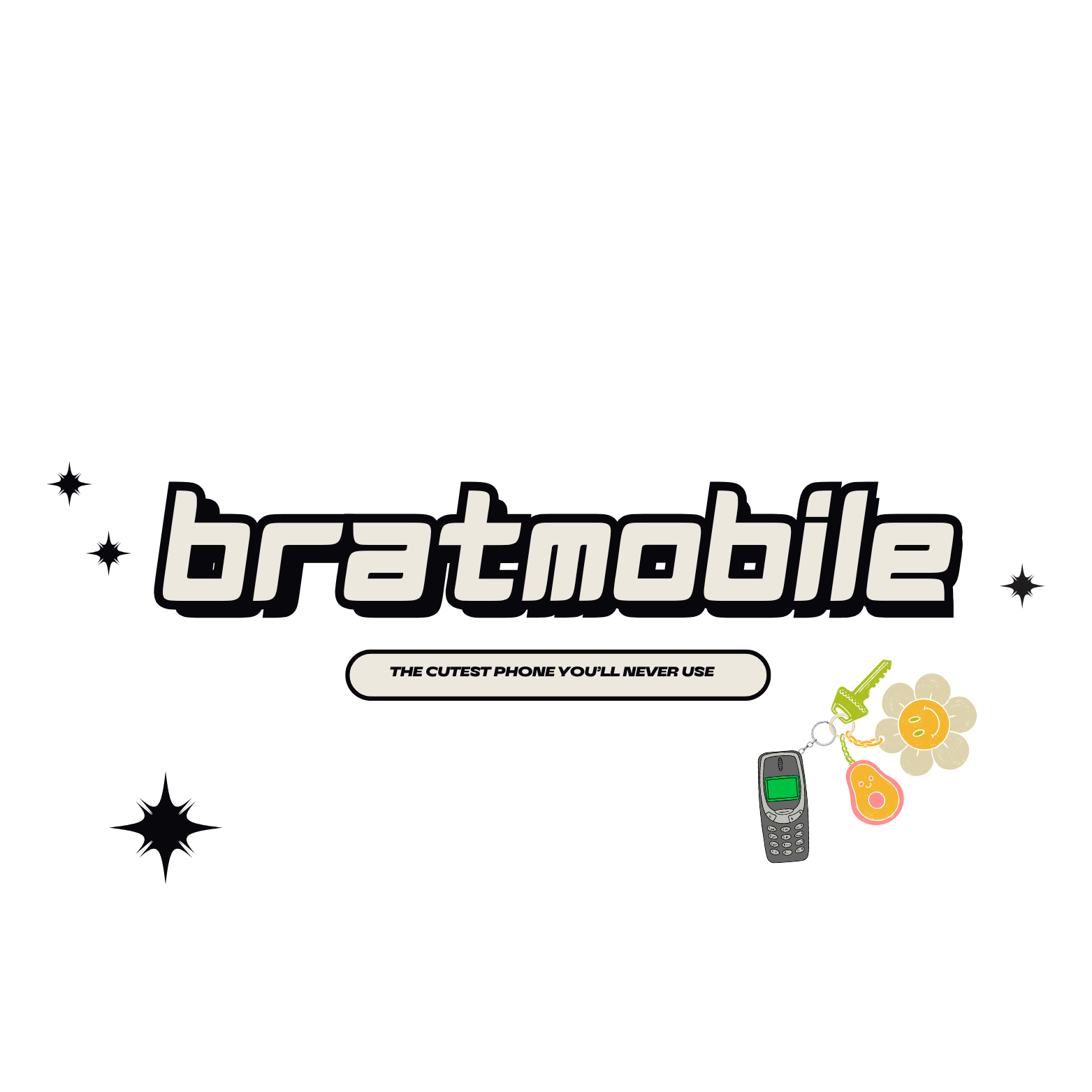 DUO MINI BRAT MOBILE KEYCHAIN PACKAGE